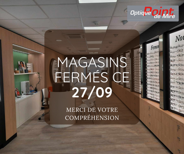 Fermeture 27/09/2023