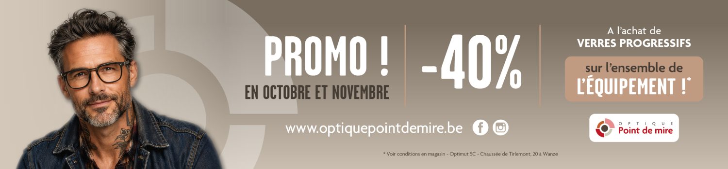 Promo sur les verres progressifs !